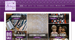 Desktop Screenshot of photoalbumart.com